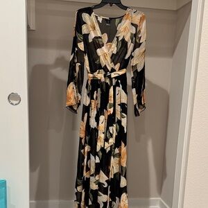Floral Wrap Maxi Dress